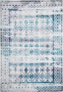Světle modrý koberec Floorita Kilim