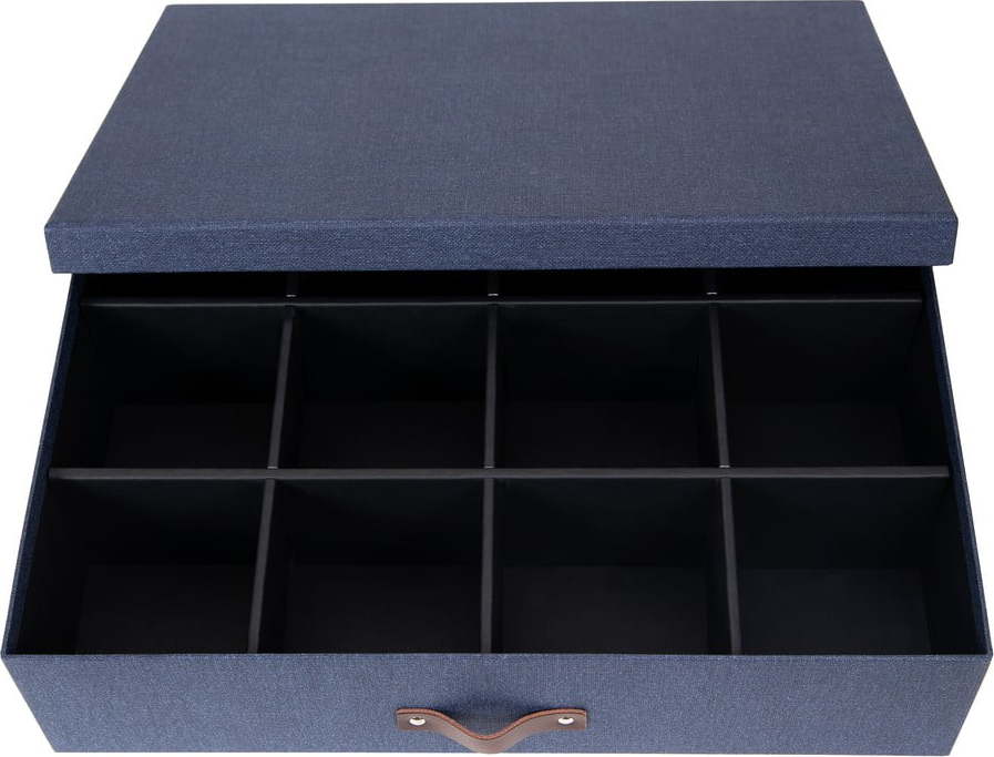 Modrá krabice s přihrádkami Bigso Box of Sweden Jakob Bigso Box of Sweden