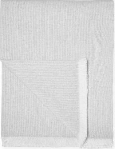 Světle šedý pléd s podílem bavlny Euromant Summer Linen