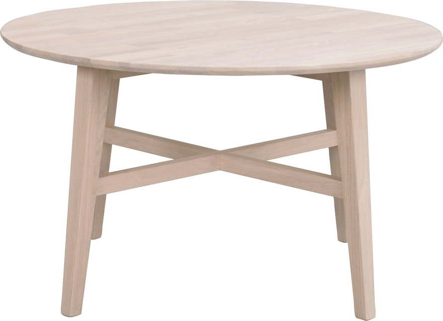 Přírodní konferenční stolek z dubového dřeva Rowico Filippa