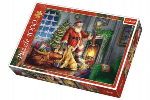 Puzzle koláž Vánoce Čas dárků 1000 dílků v krabici 40x27x6cm Teddies